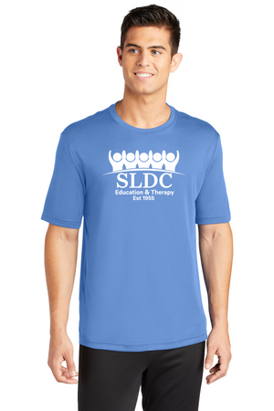 SLDC Spirit Wear On-Demand-Unisex Dryfit Shirt White SLDC Education & Theraphy Logo