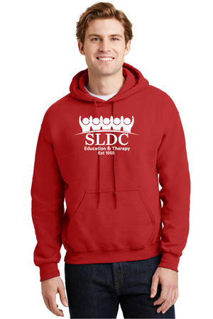 SLDC Spirit Wear On-Demand-Unisex Hoodie White SLDC Education & Theraphy Logo