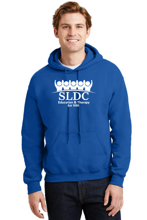 SLDC Spirit Wear On-Demand-Unisex Hoodie White SLDC Education & Theraphy Logo