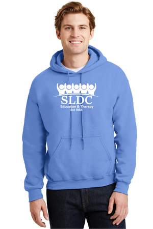 SLDC Spirit Wear On-Demand-Unisex Hoodie White SLDC Education & Theraphy Logo