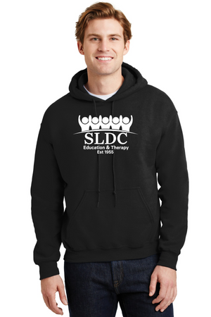 SLDC Spirit Wear On-Demand-Unisex Hoodie White SLDC Education & Theraphy Logo