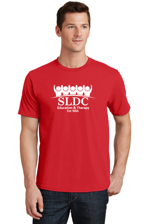 SLDC Spirit Wear On-Demand-Premium Soft Unisex T-Shirt White SLDC Education & Theraphy Logo
