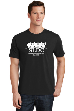 SLDC Spirit Wear On-Demand-Premium Soft Unisex T-Shirt White SLDC Education & Theraphy Logo