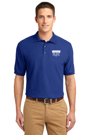 SLDC Spirit Wear On-Demand-Adult Unisex Polo White SLDC Education & Theraphy Logo