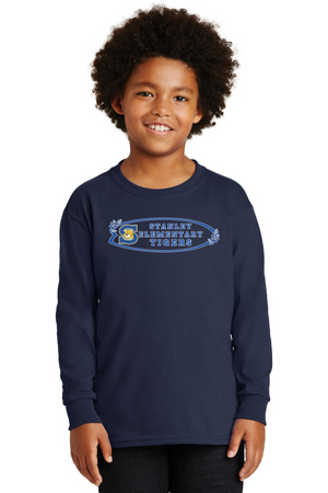 The Tiger Store - Stanley Elementary 2023/24-Unisex Long Sleeve Shirt Surf Board Logo