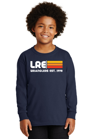 Lang Ranch Elm Spirit Wear 2023-24 On-Demand-Unisex Long Sleeve Shirt LRE Stripe Logo
