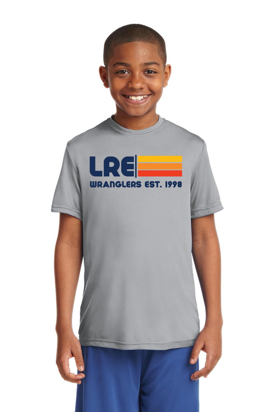 Lang Ranch Elm Spirit Wear 2023-24 On-Demand-Unisex Dryfit Shirt LRE Stripe Logo