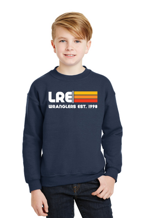 Lang Ranch Elm Spirit Wear 2023-24 On-Demand Store-Unisex Crewneck Sweatshirt LRE Stripe Logo