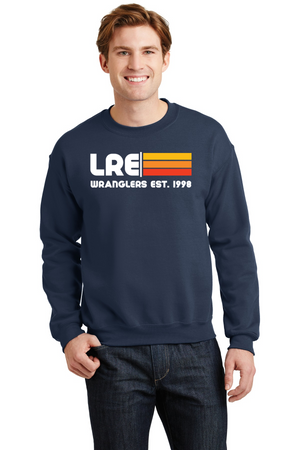 Lang Ranch Elm Spirit Wear 2023-24 On-Demand Store-Unisex Crewneck Sweatshirt LRE Stripe Logo