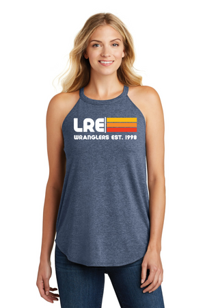 Lang Ranch Elm Spirit Wear 2023-24 On-Demand-District Womens Perfect Tri Rocker Tank LRE Stripe Logo