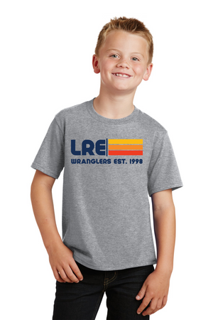 Lang Ranch Elm Spirit Wear 2023-24 On-Demand-Premium Soft Unisex T-Shirt LRE Stripe Logo