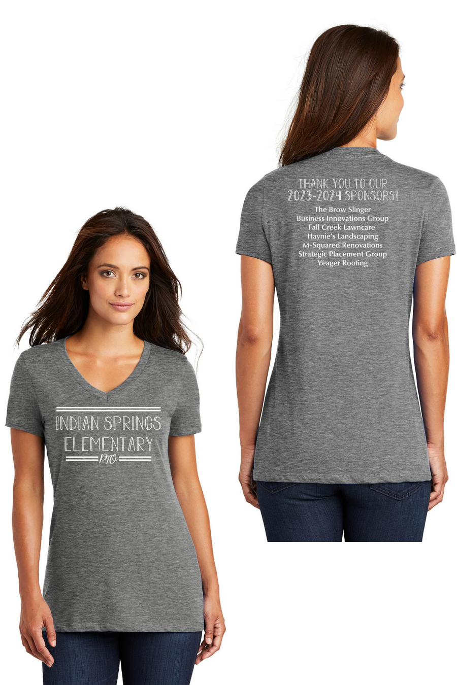 Indian Springs Elm Spirit Wear 2023-24 On-Demand-Premium District Womens V-Neck PTO Shirt