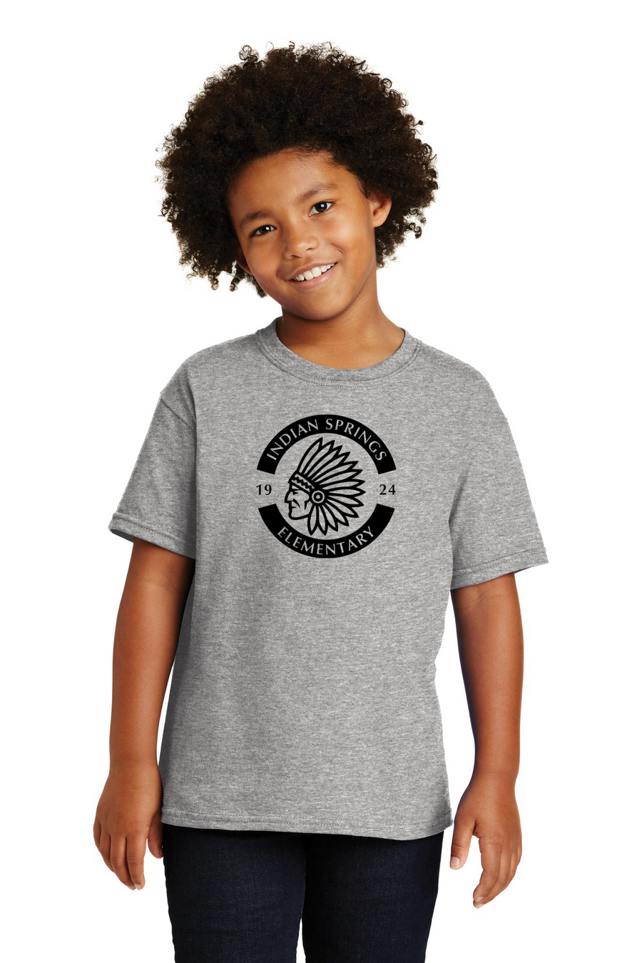 Indian Springs Elm Spirit Wear 2023-24-Unisex T-Shirt Circle Logo