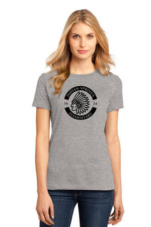 Indian Springs Elm Spirit Wear 2023-24 On-Demand-Premium District Womens Tee Circle Logo