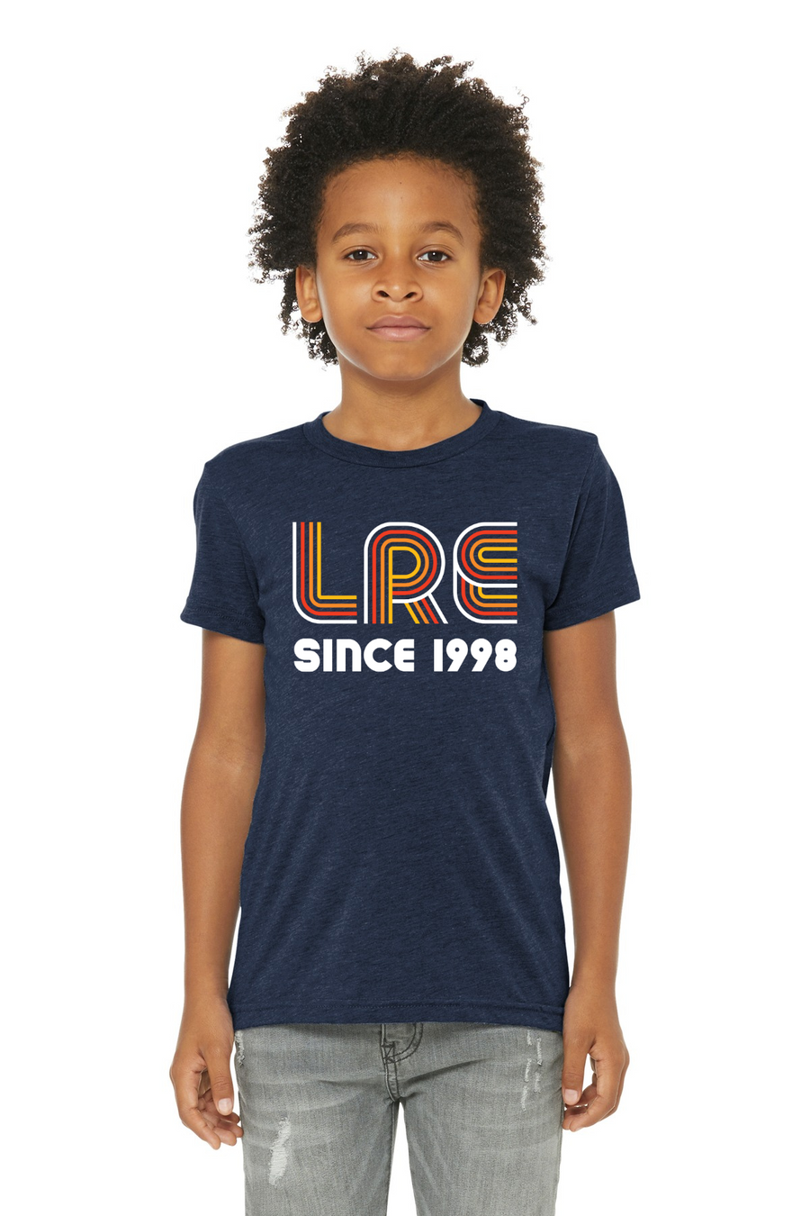 Lang Ranch Elm Spirit Wear 2023-24 On-Demand-BELLA+CANVAS Triblend Short Sleeve Tee LRE 1998 Logo