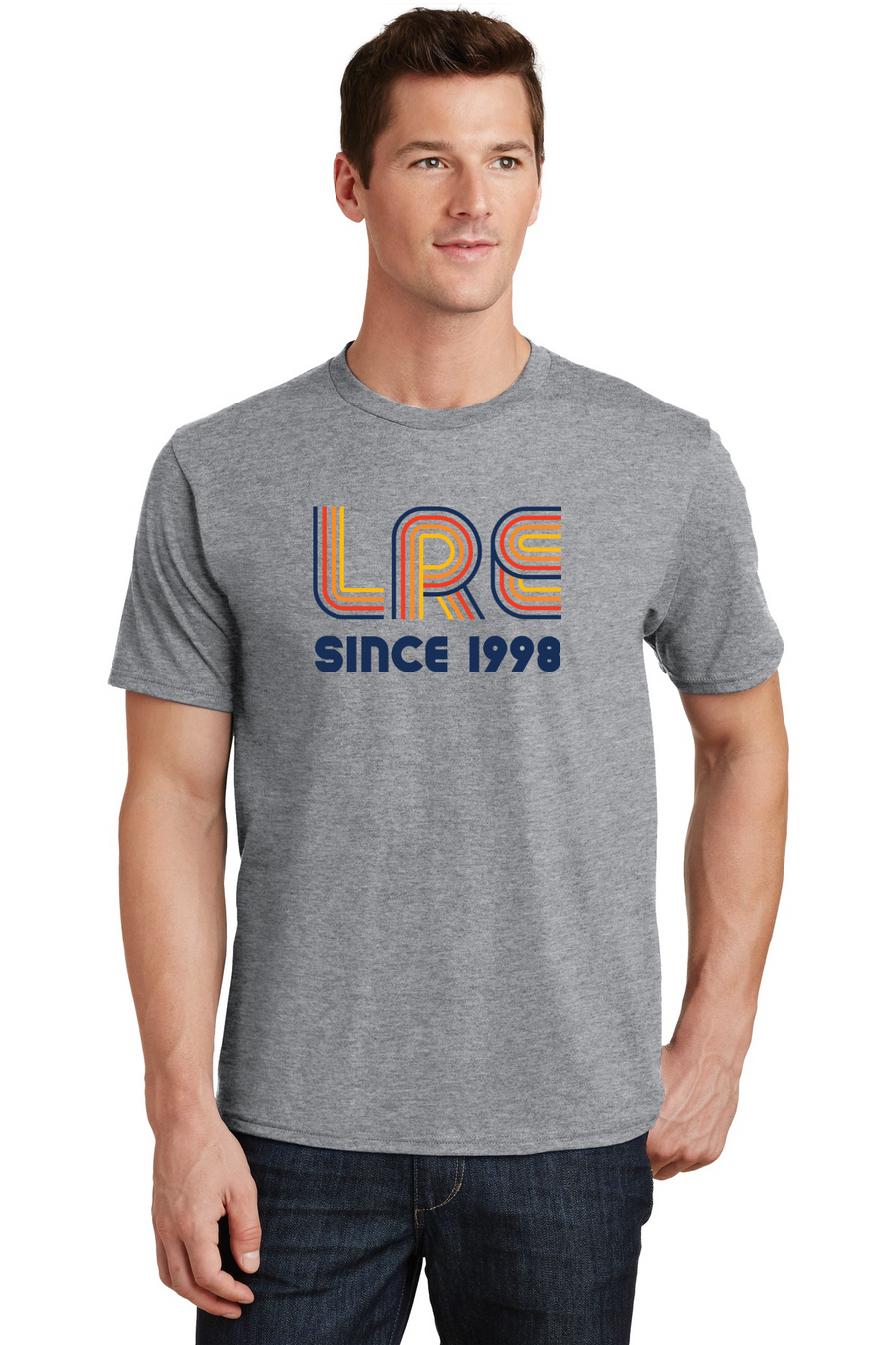 Lang Ranch Elm STAFF Spirit Wear 2023-24-Premium Soft Unisex T-Shirt LRE Since 1998 Logo