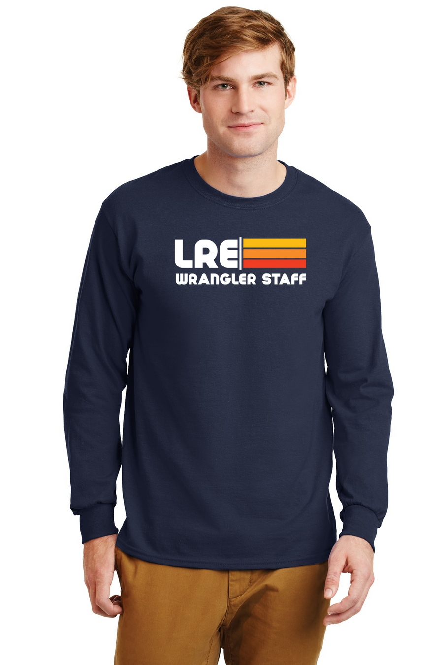 Lang Ranch Elm STAFF Spirit Wear 2023-24-Unisex Long Sleeve Shirt Stripe Logo