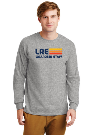 Lang Ranch Elm STAFF Spirit Wear 2023-24-Unisex Long Sleeve Shirt Stripe Logo