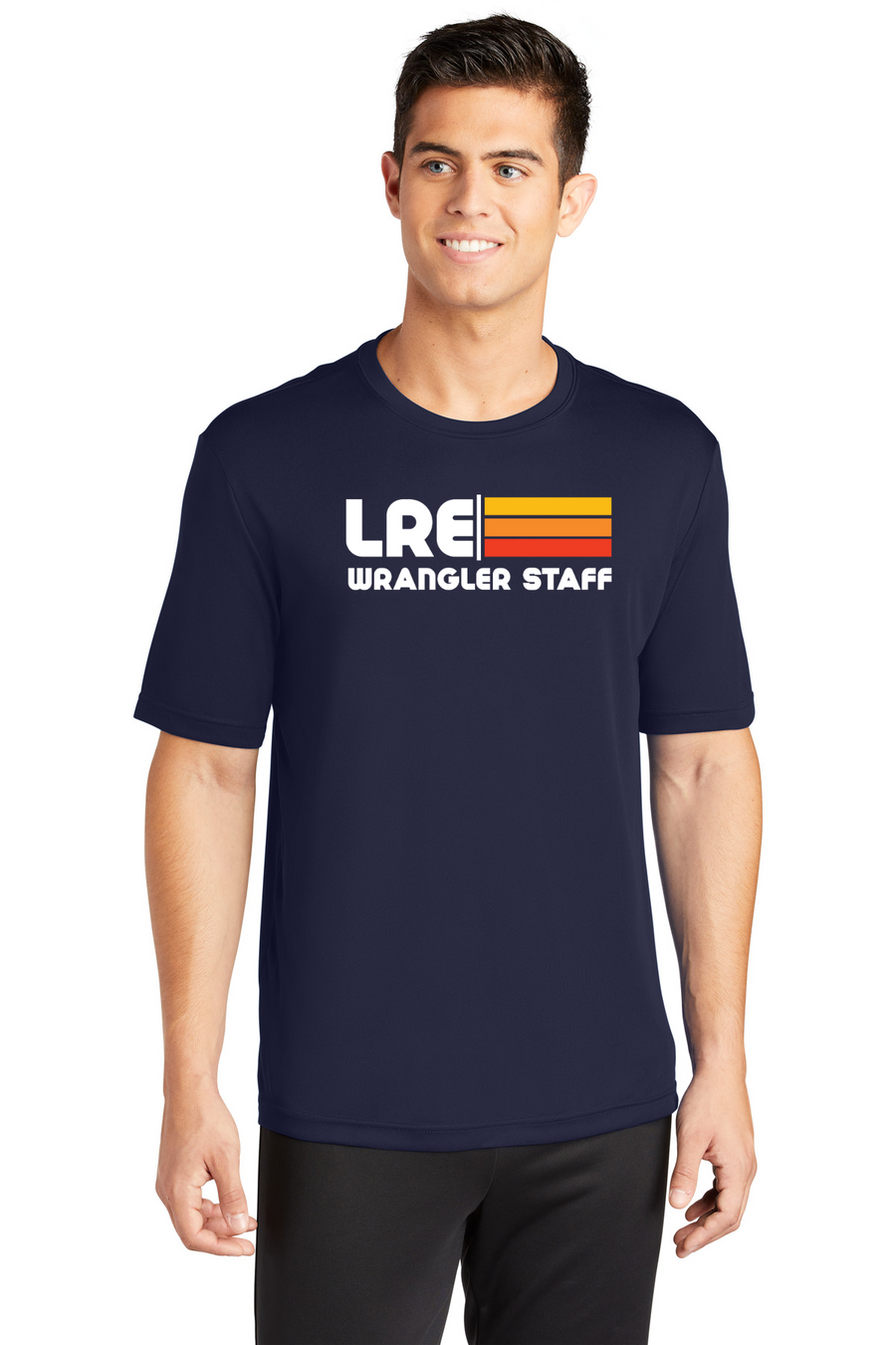Lang Ranch Elm STAFF Spirit Wear 2023-24-Unisex Dryfit Shirt Stripe Logo
