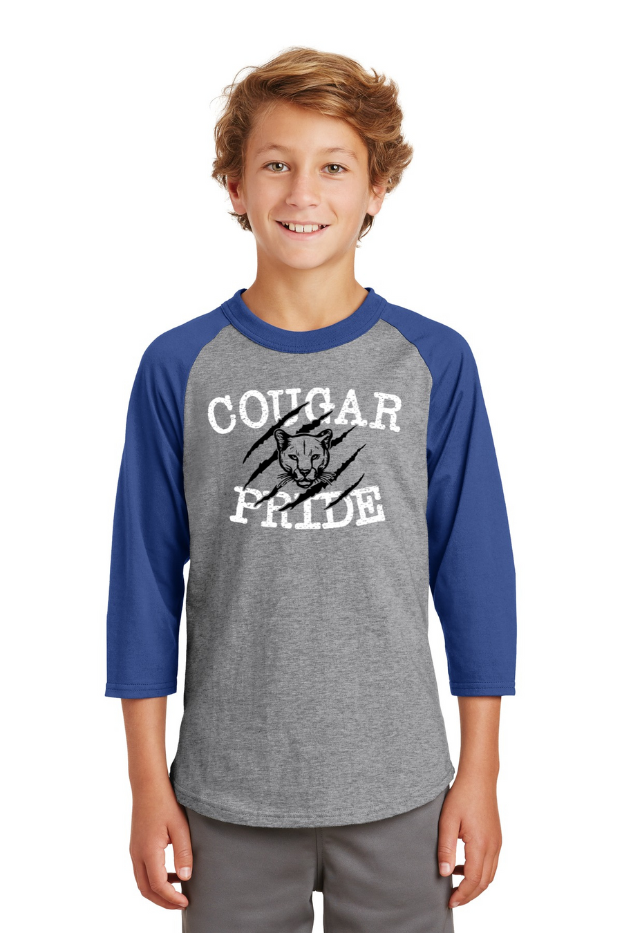 Kent Elementary Spirit Wear 2023-24 On-Demand-Unisex Baseball Tee Cougar Pride Logo