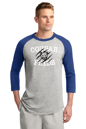 Kent Elementary Spirit Wear 2023-24 On-Demand-Unisex Baseball Tee Cougar Pride Logo