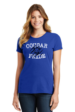 Kent Elementary Spirit Wear 2023-24 On-Demand-Port and Co Ladies Favorite Shirt Cougar Pride Logo