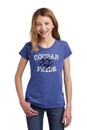 Kent Elementary Spirit Wear 2023-24 On-Demand-Youth District Girls Tee Cougar Pride Logo