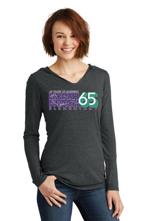 North Beach Elm Spirit Wear 2023-24 On-Demand-District Womens Perfect Tri Long Sleeve Hoodie