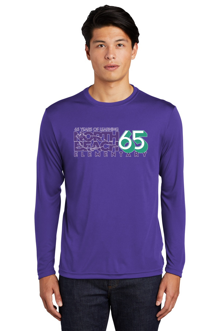 North Beach Elm Spirit Wear 2023-24 On-Demand-Adult Dry-fit Long Sleeve Tee