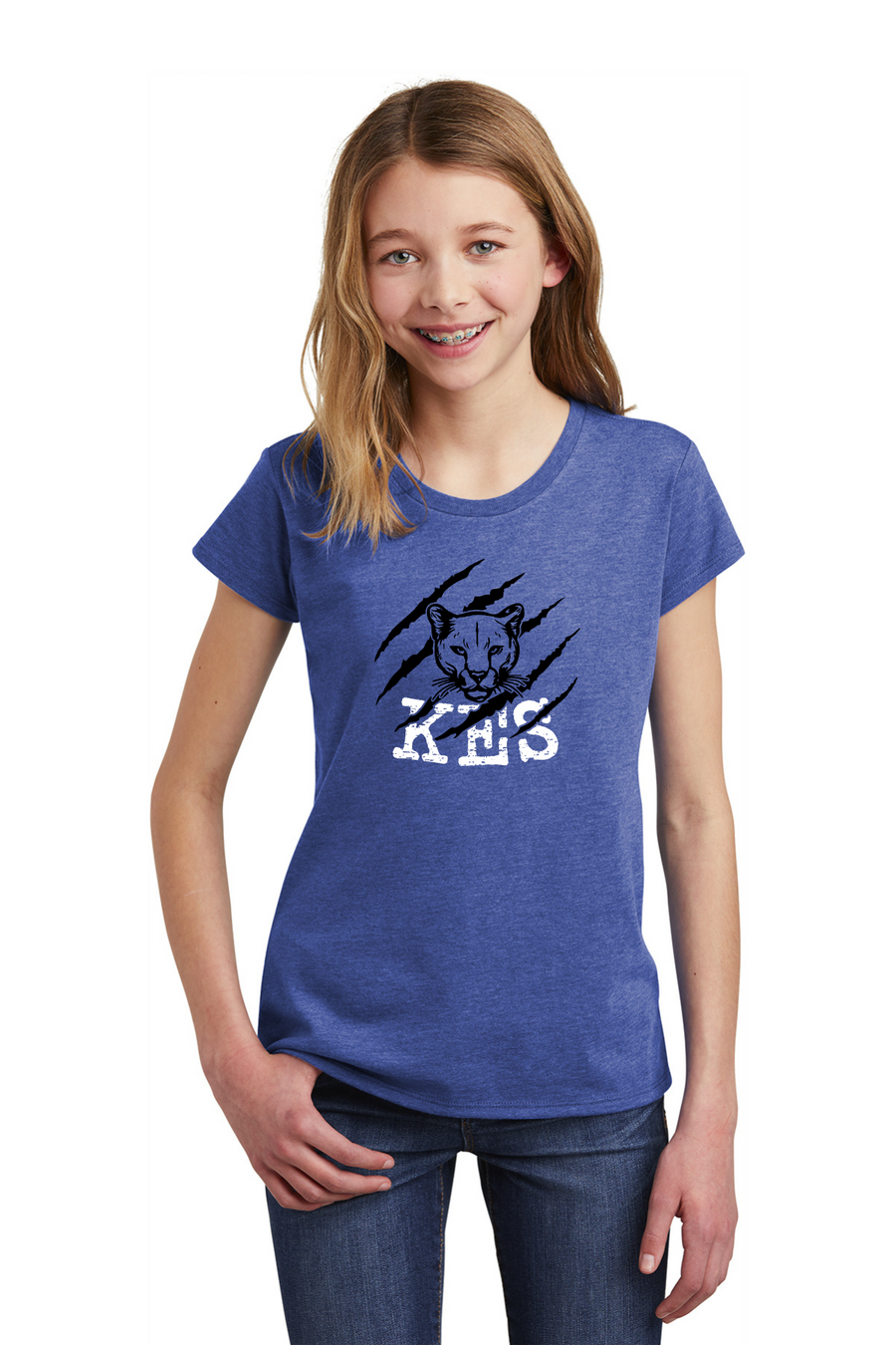 Kent Elementary Spirit Wear 2023-24 On-Demand-Youth District Girls Tee KES Logo