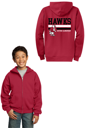 Gustine Elementary Spirit Wear 2023-24 On-Demand-Unisex Full-Zip Hooded Sweatshirt