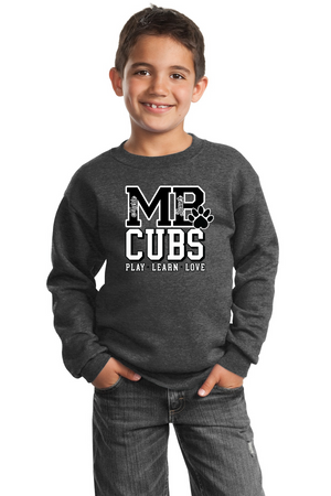 Marie Bauer Early Education Spirit Wear 23-24 On-Demand-Unisex Crewneck Sweatshirt MB Cubs Logo