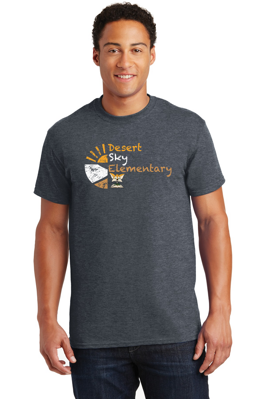 Desert Sky Teachers, Staff, and Parents On-Demand-Unisex T-Shirt Reading Fox Logo