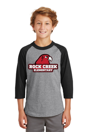 Rock Creek Elementary School Spirit Wear 2023/24 On-Demand-Unisex Baseball Tee_RCE