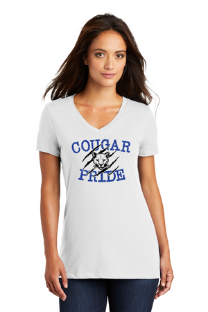 Kent Elementary Spirit Wear 2023-24 On-Demand-Premium District Womens V-Neck Cougar Pride Logo