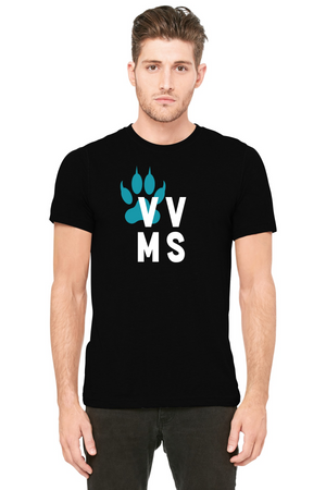 Valley View Middle School On-Demand Spirit Wear-BELLA+CANVAS Triblend Short Sleeve Tee VVMS Logo