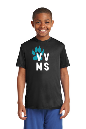 Valley View Middle School On-Demand Spirit Wear-Unisex Dry-Fit Shirt VVMS Logo