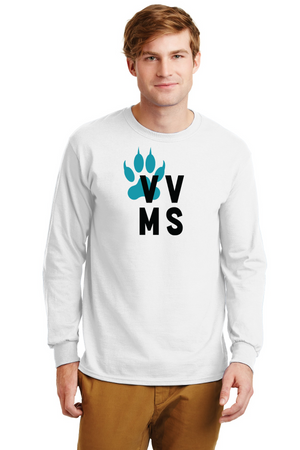 Valley View Middle School On-Demand Spirit Wear-Unisex Long Sleeve Shirt VVMS Logo