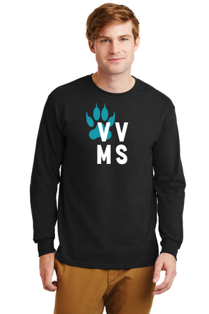 Valley View Middle School On-Demand Spirit Wear-Unisex Long Sleeve Shirt VVMS Logo