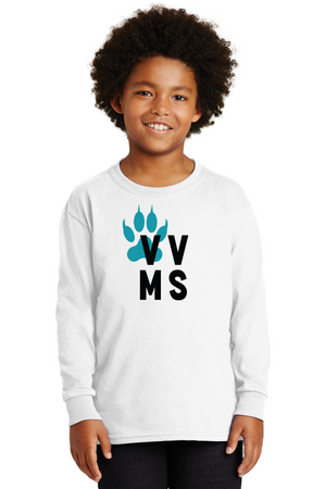 Valley View Middle School On-Demand Spirit Wear-Unisex Long Sleeve Shirt VVMS Logo