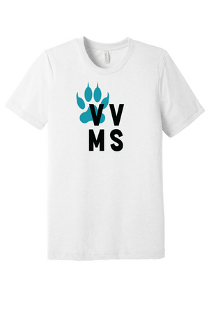 Valley View Middle School On-Demand Spirit Wear-BELLA+CANVAS Triblend Short Sleeve Tee VVMS Logo