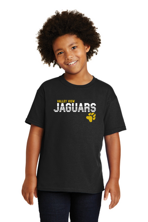 Valley View Middle School On-Demand Spirit Wear-Unisex T-Shirt Stripe Jaguars