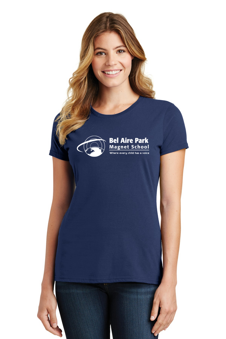 Bel Aire Park Spirit Wear 2023-24 On-Demand-Port and Co Ladies Favorite Shirt Center Chest Logo