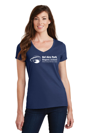 Bel Aire Park Spirit Wear 2023-24 On-Demand-Port and Co Ladies V-Neck Center Chest Logo