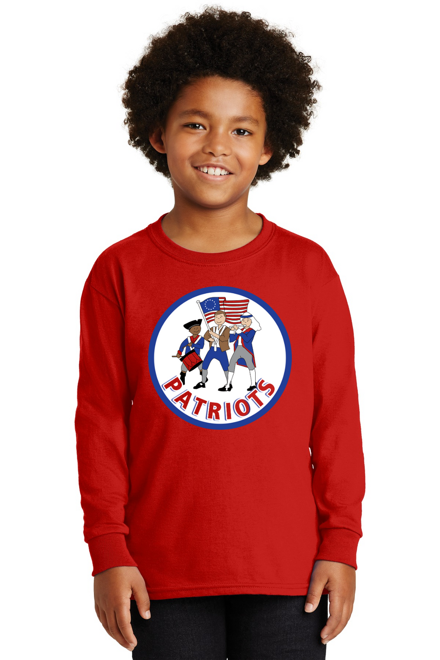 McGees Crossroads Elementary Spirit Wear 2023-24 On-Demand-Unisex Long Sleeve Shirt_Patriots