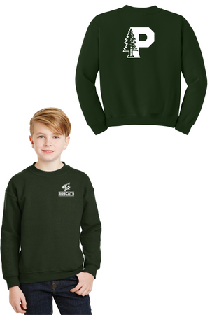 Paradise High School Spirit Wear 2023-24 On-Demand-Unisex Crewneck Sweatshirt Bobcat Mascot Logo