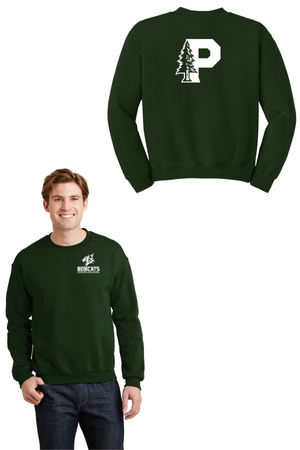 Paradise High School Spirit Wear 2023-24 On-Demand-Unisex Crewneck Sweatshirt Bobcat Mascot Logo