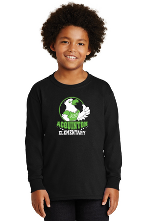 Acquinton Elementary Spirit Wear 2023-24 On-Demand-Unisex Long Sleeve Shirt Eagle Mascot Logo