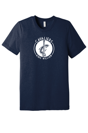 Acquinton Elementary Spirit Wear 2023-24 On-Demand-BELLA+CANVAS Triblend Short Sleeve Tee Cavaliers Logo