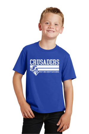 West End Christian Spirit Wear 2023-24 On-Demand-Premium Soft Unisex T-Shirt_Stripes Logo